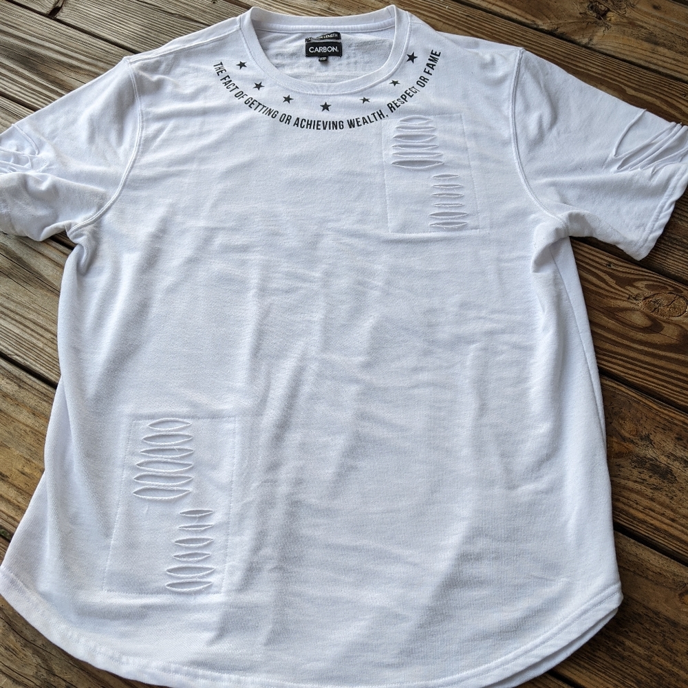 Distressed graphic tee